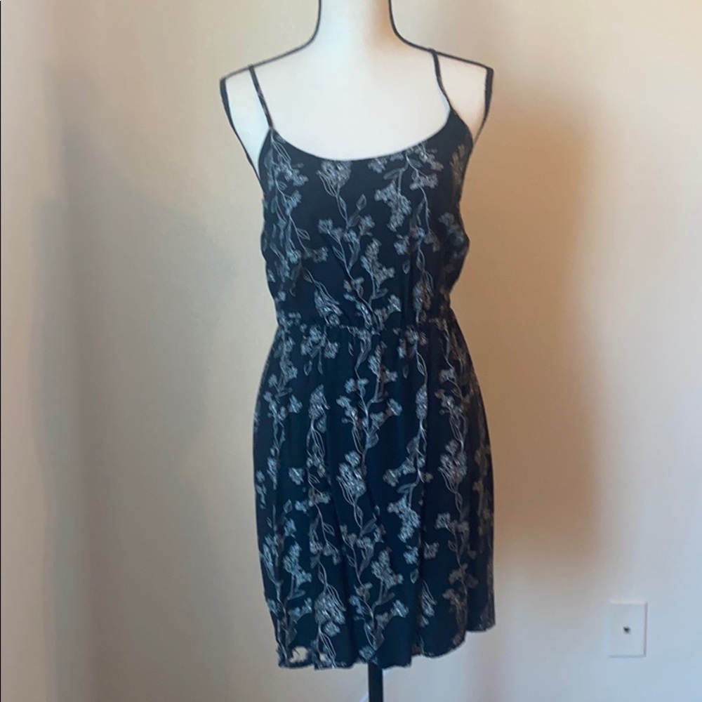 Black and floral summer dress
